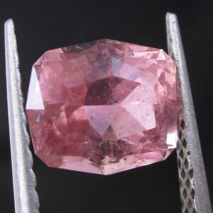 1.20 ct Himalaya mine tourmaline - faceted pink Elbaite tourmaline emerald cut rectangle