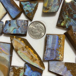 1 piece Boulder opal rough picked from lot - up to 125 carat sizes and 5 cm across - natural Australian boulder opal - Australia