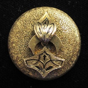 Victorian era Brooch - 14k gold and enamel - mid to late 1800&#39;s