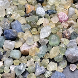 5 carats of rough Montana Sapphires scooped from lot - unheated  - natural specimens