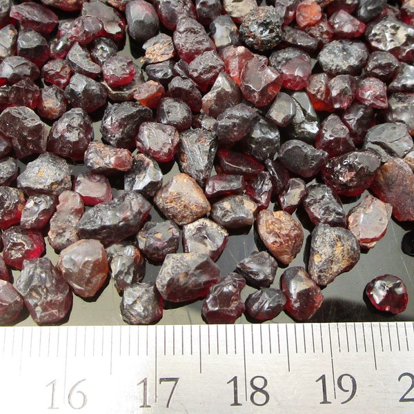 10 carats of medium Anthill Garnets picked from lot - under 3 ct Pyrope garnets - sourced from tribal member of the Navajo Nation of Arizona