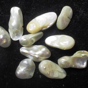 Lot of 10 Baroque cultured freshwater pearls - 8.6 grams