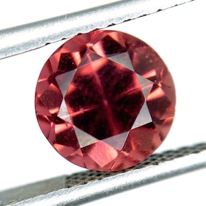 2.13 carat red-pink Tourmaline - Rubellite - faceted round cut Elbaite tourmaline - loose gem - natural