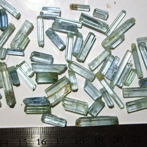 1 Aquamarine crystal from Nigeria picked from lot - up to 3.5 carats - natural Jos Plateau beryl