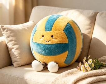 Jellycat Amuseable Beach Volleyball Soft Plush | Cute Sports Themed Plush | Perfect Summer & Sports Lover Gift