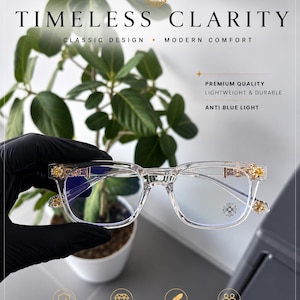 Y2K Gothic Cross Glasses | Gold Frame Eyewear | Streetwear Accessory