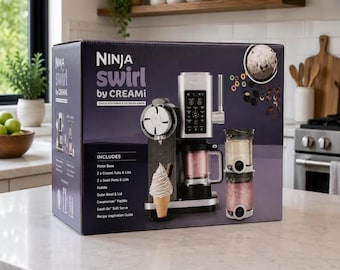 Ninja CREAMi Swirl 13-in-1 Soft Serve Ice Cream Maker Frozen Dessert - Ninja Swirl by CREAMi Soft Serve & Ice Cream Machine 13-in-1