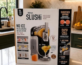 Ninja Slushi Professional Frozen Drink Maker Model FS301 150oz MAX/96oz/88oz/72oz Factory Sealed 5-In-1 | Brand new (Free portable bag)
