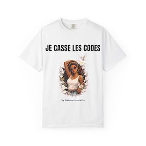 Je casse les codes T-shirt | Floral broken eggshell illustration