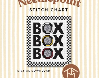 Formula One Box Needlepoint Stitch Chart