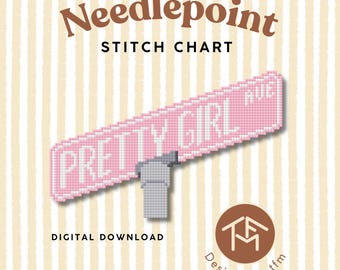 Pretty Girl Avenue Needlepoint Stitch Chart