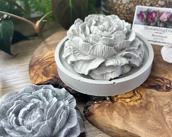 Concrete Peony Flower Room Diffuser, Passive Diffuser, Essential Oil Room Diffuser, Aromatherapy Room Diffuser, Office/Desk/Room