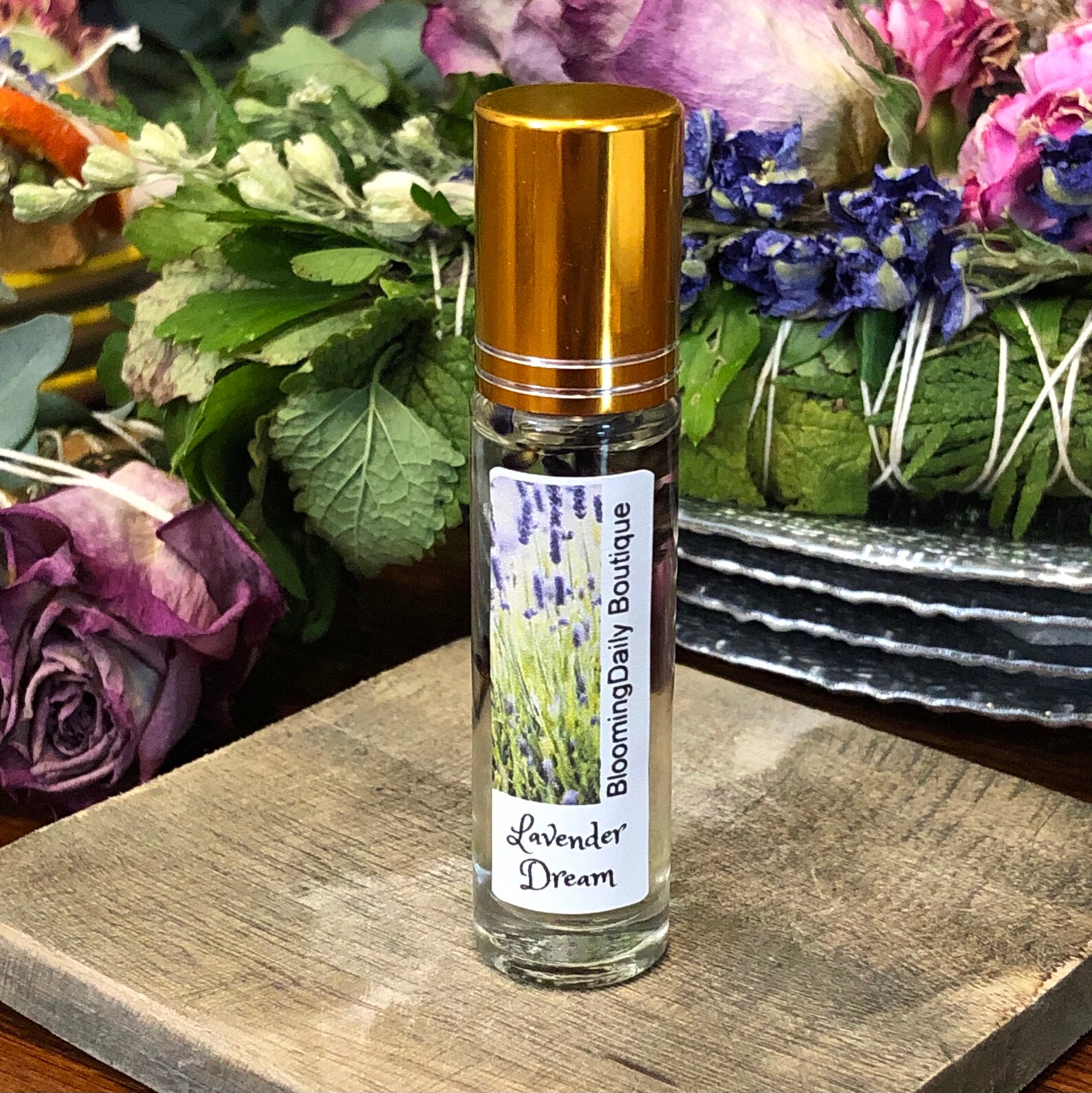 LAVENDER DREAM Essential Oil Perfume Roller With Lavender Etsy