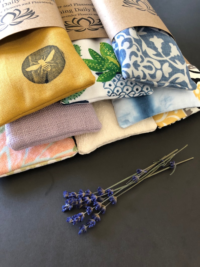 Lavender Eye Pillow Linen Meditation Eye Pillow Yoga Nidra Etsy