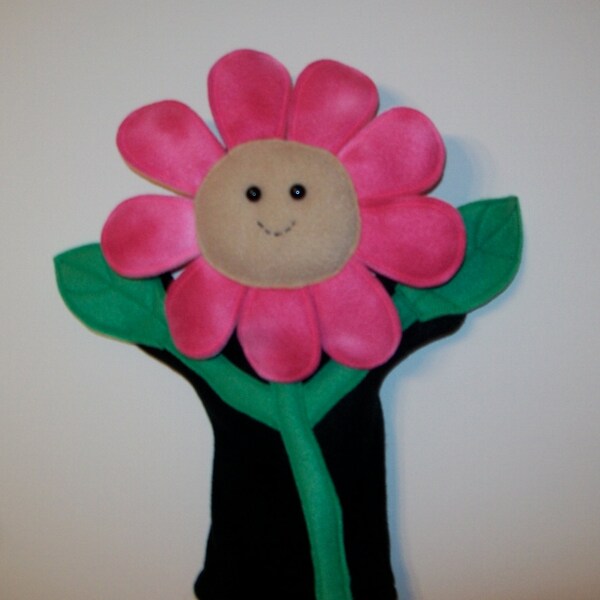 15" Fleece Flower Hand Puppet - Ready to Ship!
