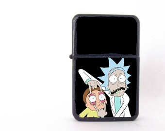 Rick and Morty lighter, cartoon lighter, custom lighter, Rick and Morty fan art, Rick and Morty gift, cartoon , personalized lighter