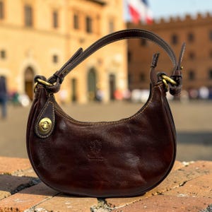 Leather Half Moon Bag - Etsy