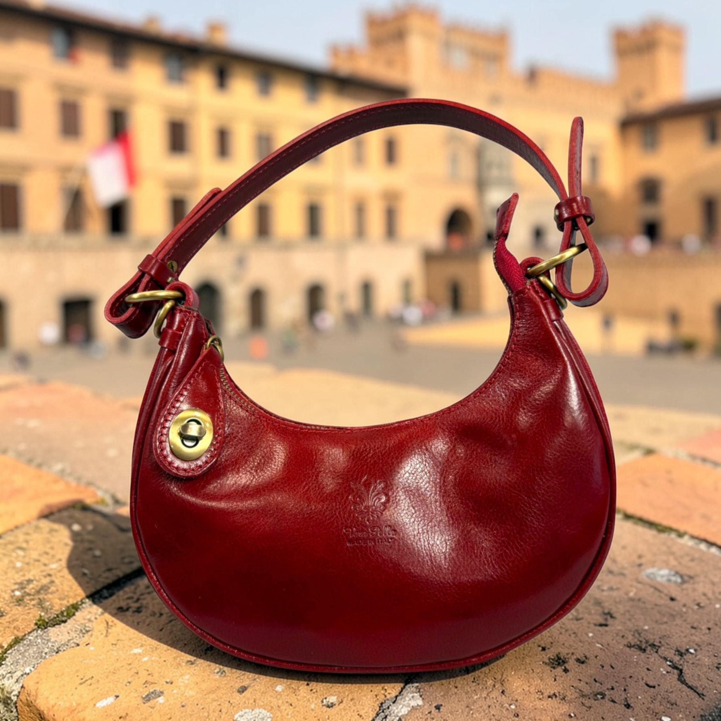 Leather Half Moon Handbags - Etsy