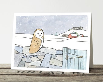 Barn Owl Farm Christmas Card