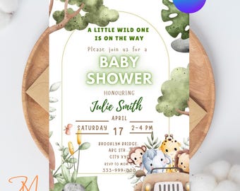Boy Baby Shower Invitation Template Sweet Baby Boy On His Way Blue Boho Clothesline Teddy Bear Invite with Wildflowers Editable Printable