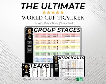 World Cup Predictions & Tracker for Excel | Google Sheets