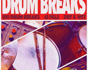 Zestaw próbek Drum Breaks & Fills dla hip-hopu, neo soulu, lo-fi, bez opłat licencyjnych