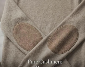 Iron-on Cashmere Elbow Patches – Wool Sweater Repair Patches, Elbow Patches for Sweater Repair, Worn Elbows on Cardigans, Pair of Clothing Patches