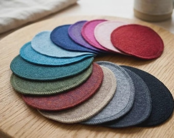 Merino wollen reparatiepatches voor truien – Wollen elleboogpatches voor truien – Reparatiepatches van wol voor kledingstukken – Verstevigingen voor gebreide ellebogen en knieën – 1 paar