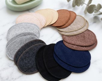 1 Paire de coudières pour pull en cachemire ou laine – Patchs de réparation unisexes faits main – Renfort coude DIY couture