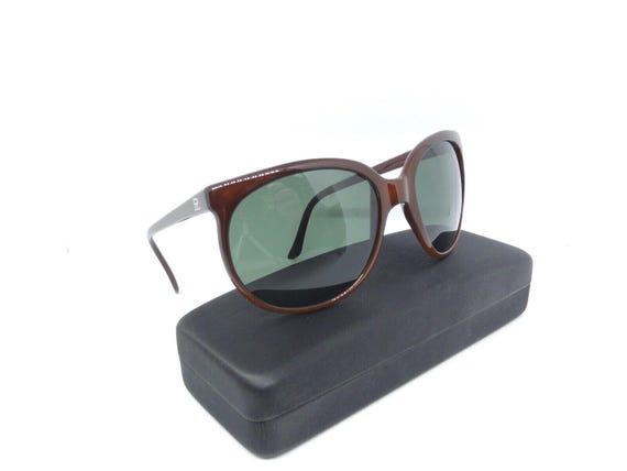Vuarnet 3002 Dbr 002 Cateye Vintage Sunglasses Px 3000 Glass Mineral Lens
