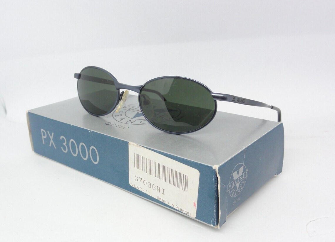Vuarnet 703 3703 Grey Vintage Sunglasses 90S Px 3000 France New In Box, foto 2 di 5