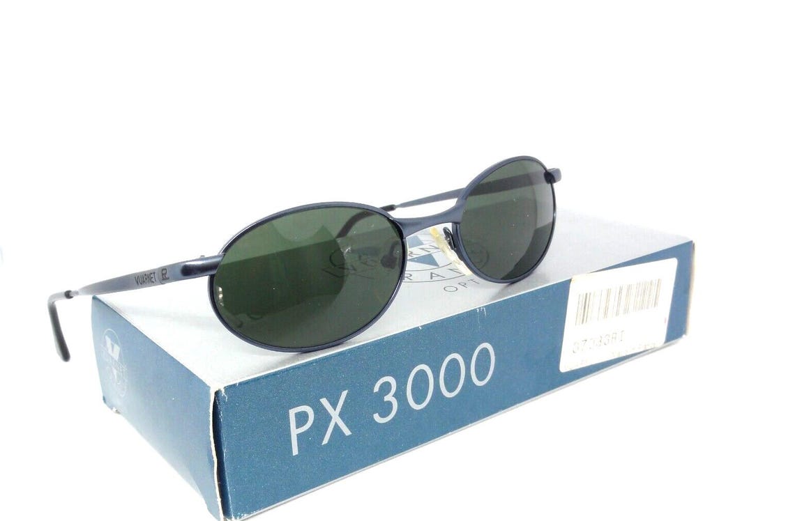 Vuarnet 703 3703 Grey Vintage Sunglasses 90S Px 3000 France New In Box, foto 1 di 5