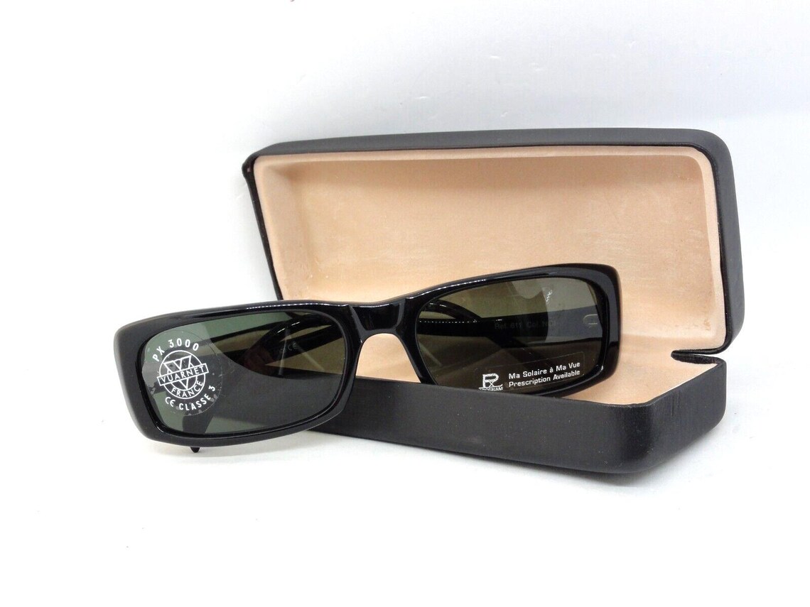 Vuarnet 611 Vintage Sunglasses 90S Glass Lens Px 3000 New In Box Women, foto 3 di 5