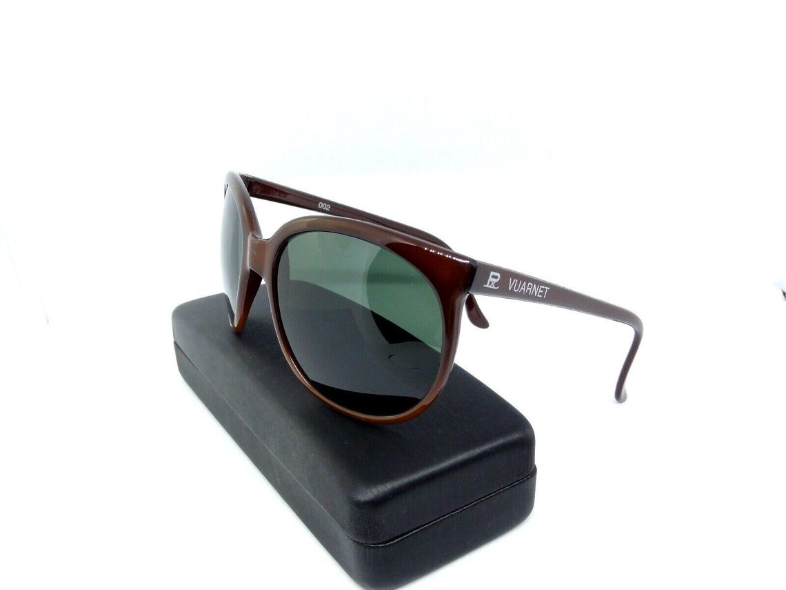 Vuarnet 3002 Dbr 002 Cateye Vintage Sunglasses Px 3000 Glass Mineral Lens, foto 2 di 5