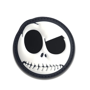 Angry Smile PVC Patch – 2.3 Inch Round Tactical Hook & Loop Backing