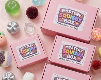Caja sorpresa de juguetes sensoriales SQUU Mystery Squishy, ​​juguetes blandos, juguetes blandos divertidos, juguetes blandos virales, juguetes antiestrés, linda caja de juguetes sensoriales divertidos