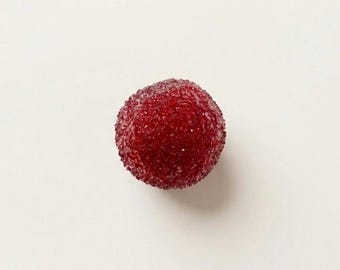 Red berry shaved ice squishy stress ball