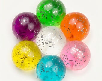 Viral Rainbow Juicy Glittering Gummy Sugar Squishy Stress Ball Sensory Toy