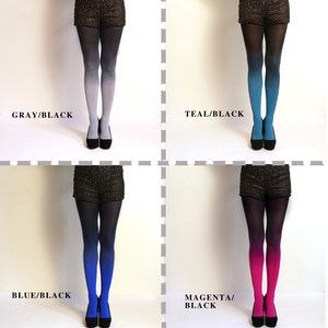 Ombre Tights Gradient Tights // PLUS SIZE. Hand Dyed. - Etsy