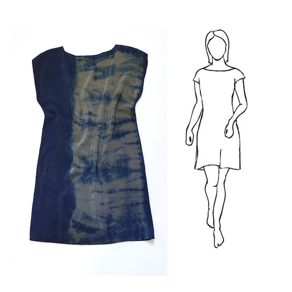 knee length dresses for ladies Kyra | Mini Dress | Deep Sea Blue Floral - Boho Relaxed Fit Balloon-Sleeved Gauze Cotton main image 0