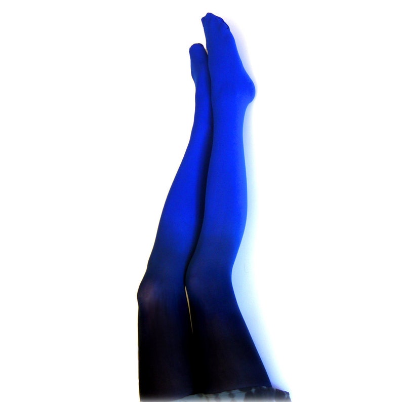 Ombre Tights. Blue/black as seen on Today Show image 3