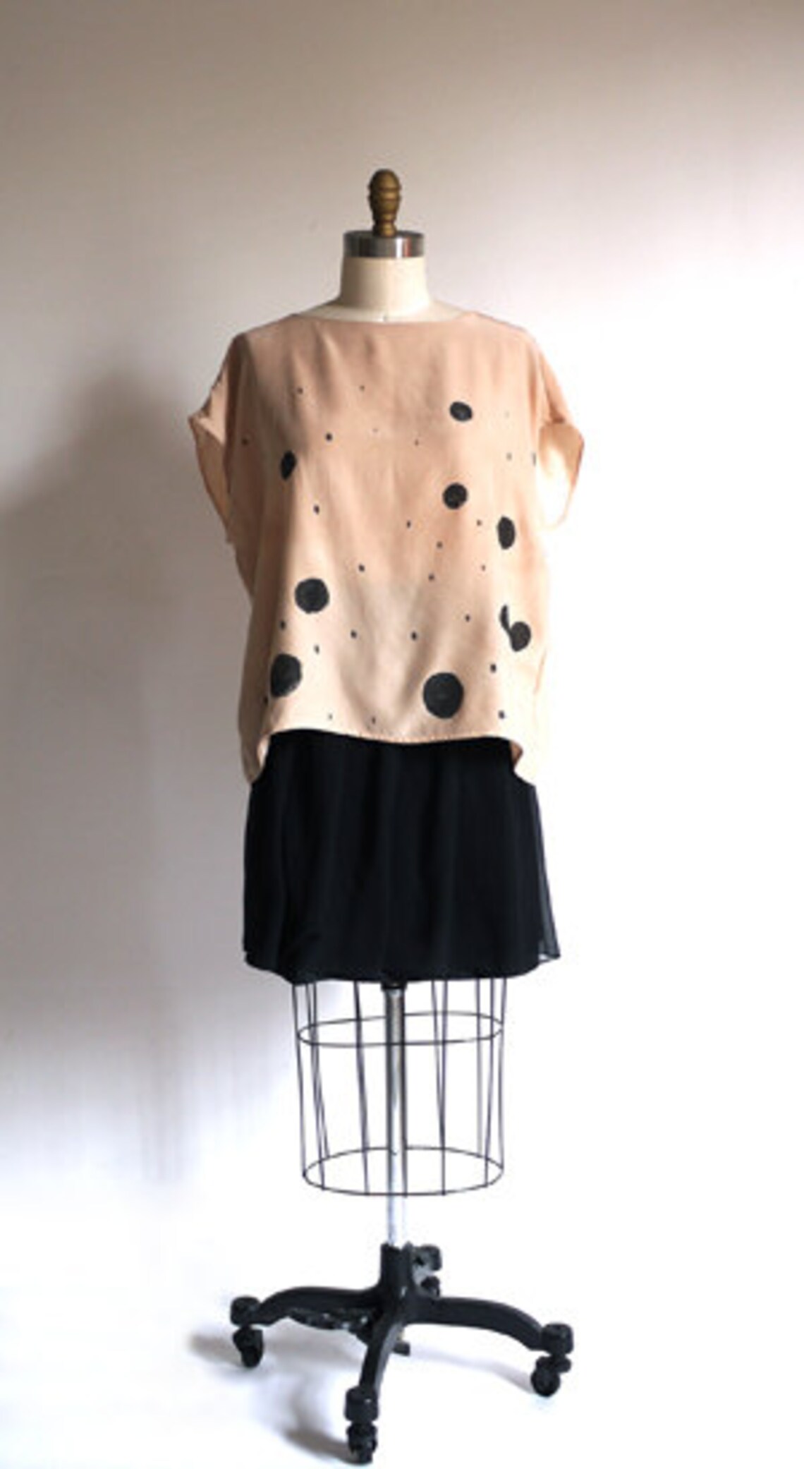 Natural Dye Silk Blouse Blush Pastel Silk Blouse Spring Silk Etsy