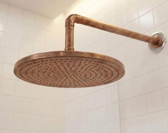unique shower head for bathroom shower, outdoor shower head, outdoor shower system, brass shower head