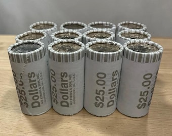 1 rouleau - Pièce d'un dollar présidentielle - (25 pièces - 25 USD FV) - Rouleau scellé