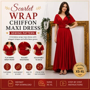 dress patterns for chiffon material DIY Sewing Chiffon Dress Develop from Basic Pattern