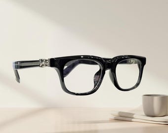 Gafas Chrome Hearts See You In Tea, montura de acetato, montura de gafas de lujo para hombre