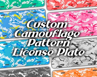 Placa decorativa de aluminio personalizada, etiqueta para coche con texto personalizado (6 x 12 pulgadas)