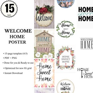 15 Welcome Home Posters: Celebration Roadmap, Event Logistics Blueprint (PDF + PNG)