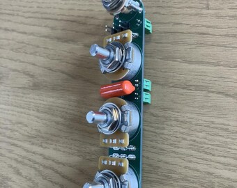 Jazz Bass Wiring Harness – Solder/Solderless PCB, CTS Pots, Switchcraft Jack, Orange Drop