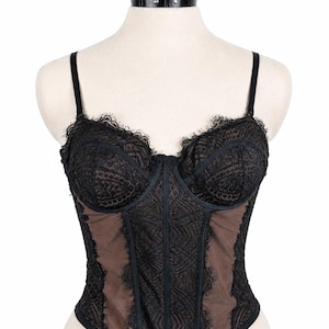 Urban Outfitters “Modern Love” Lace & Mesh Corset Size S image 1